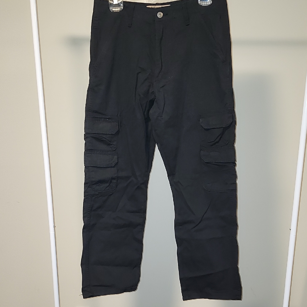Wrangler Black Cargo Pants Size 31 – Utility Workwear Style